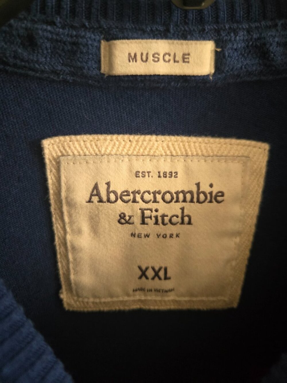 Young Mens L/S Muscle Knit Shirt - Abercrombie & Fitch - NWT - XXL - Picture 2 of 4